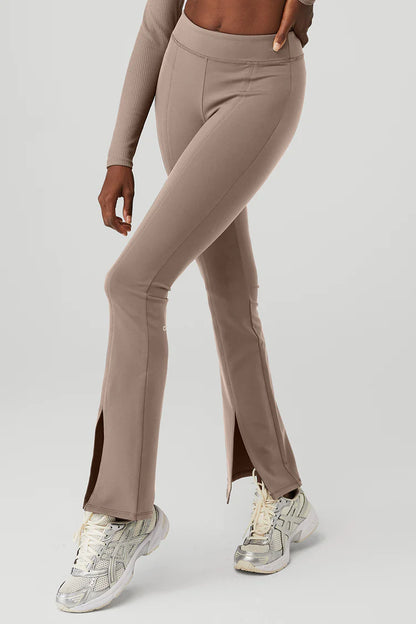 Alo Yoga Airbrush High Waist Flutter Legging Taupe