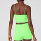 Alo Yoga Goddess Bandeau Top White or Green Glow