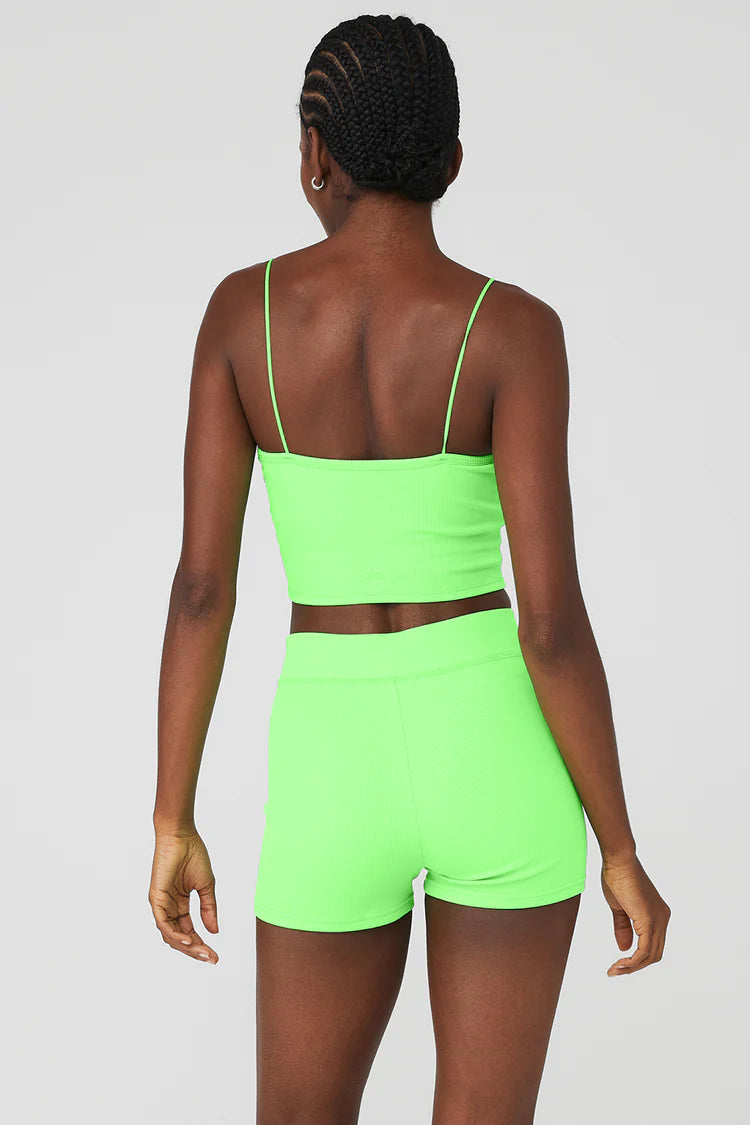 Alo Yoga Goddess Bandeau Top White or Green Glow