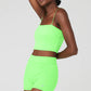 Alo Yoga Goddess Bandeau Top White or Green Glow