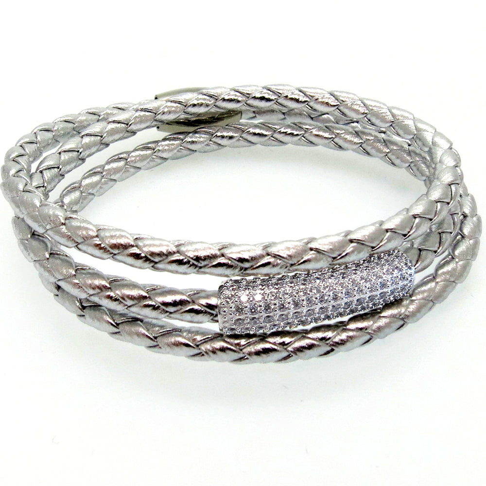 Liza Schwartz SOBE Bar Triple Wrap Silver