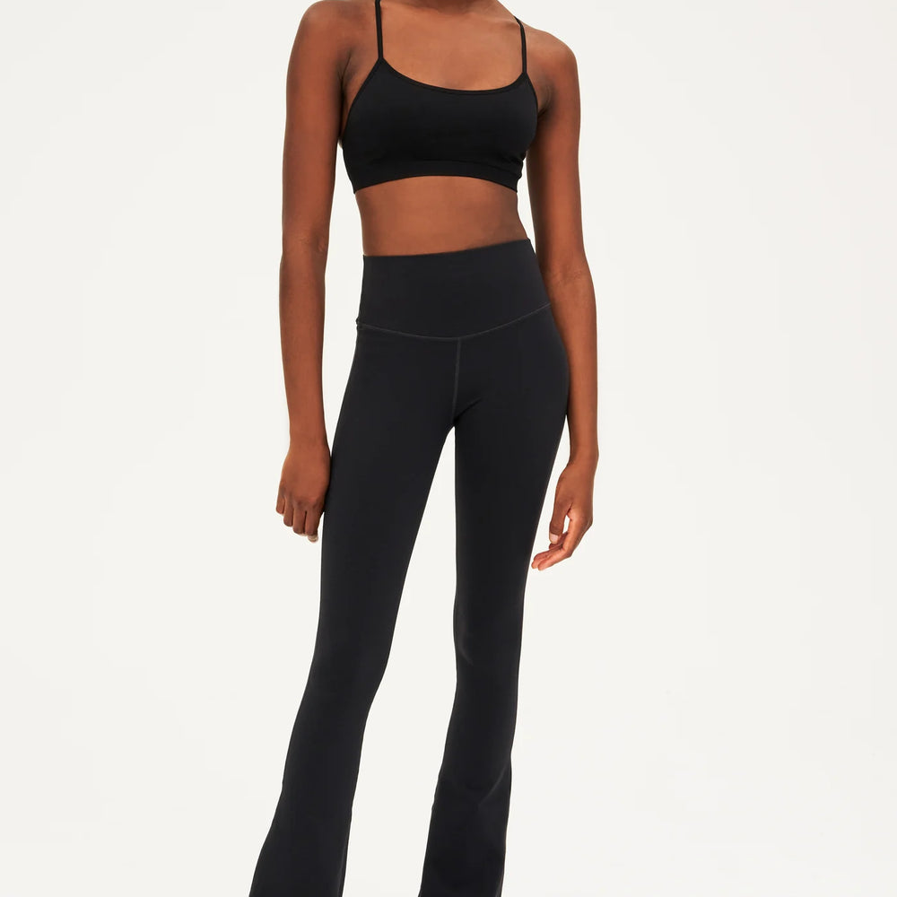 Splits59 Women's Raquel High Waist Supplex Flared Leggings - Black